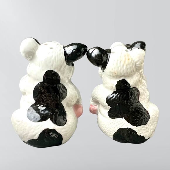 Vintage Fine Ceramic Cutie Pigs Salt & Pepper Shaker With Box - Picture 3 of 4